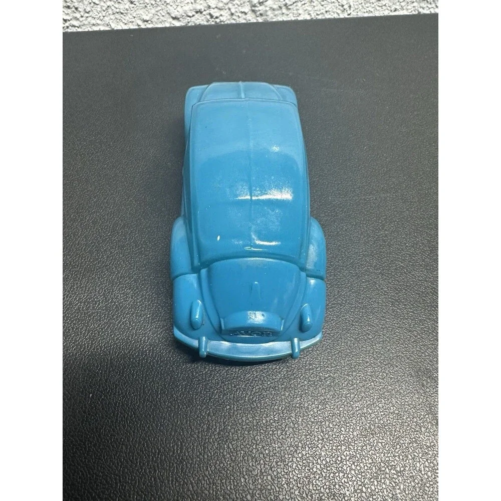 VTG Avon VW Blue Beetle 4 Fl Oz Decanter Windjammer After Shave Glass Empty